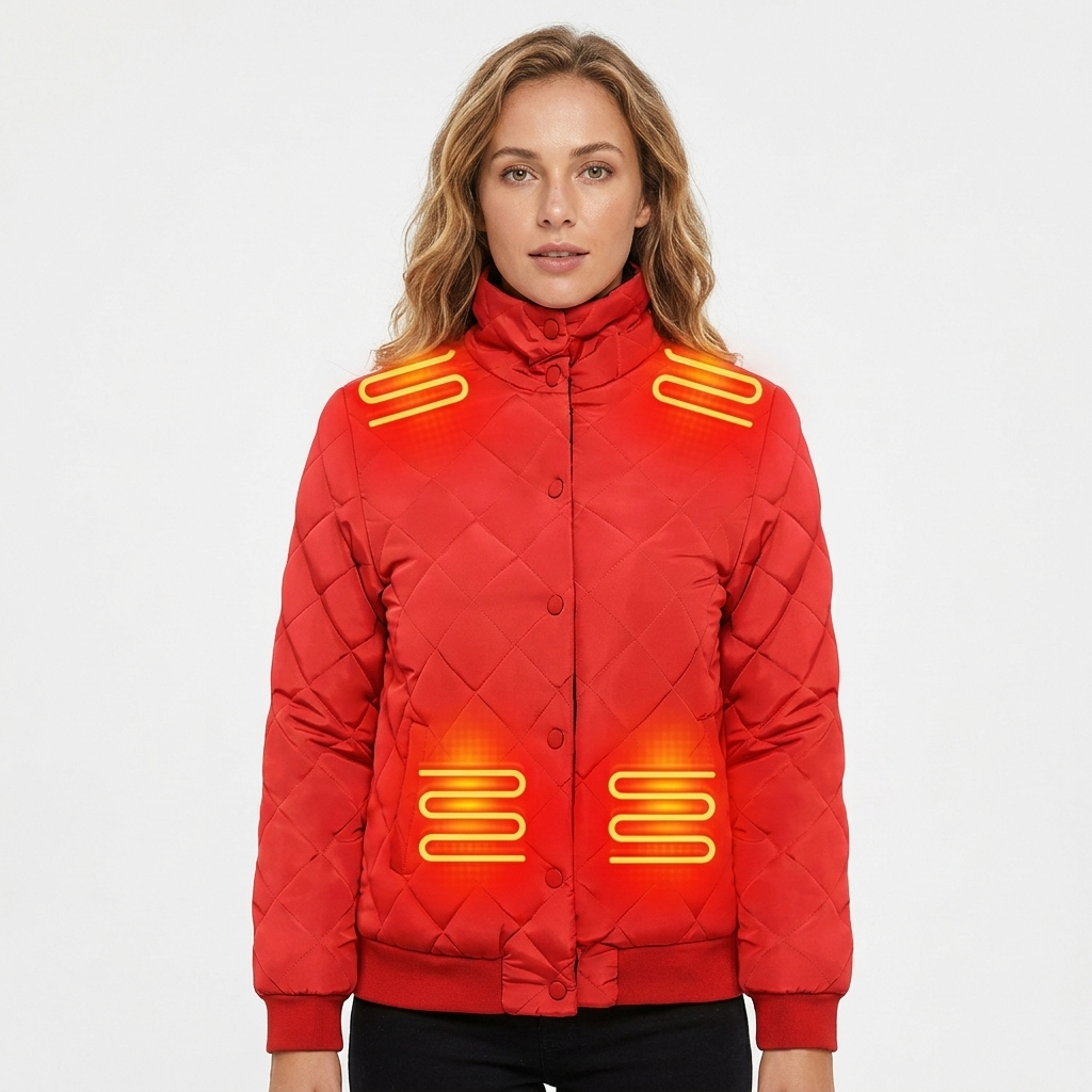 Quilted Heated Winter Jacket