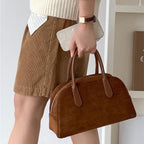Structured Dome Top-Handle Handbag