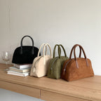 Structured Dome Top-Handle Handbag
