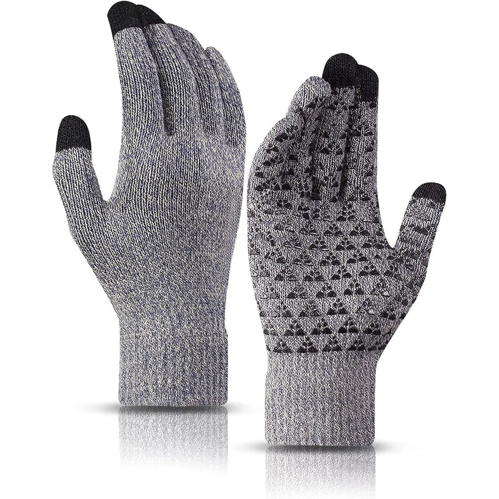 Guantes tejidos para pantalla táctil con detalles antideslizantes