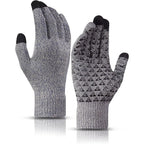 Guantes tejidos para pantalla táctil con detalles antideslizantes