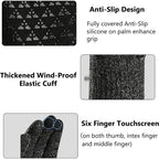 Guantes tejidos para pantalla táctil con detalles antideslizantes