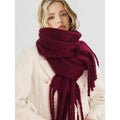 Écharpe d’hiver oversize en maille brossée
